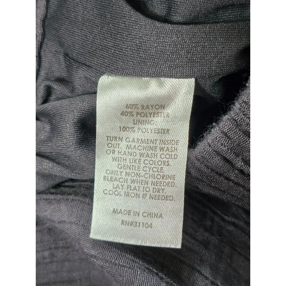 Wonderly Womens Grey High Rise Wide-Leg Pull On Pants Size S Crinkle Comfy Cozy - Picture 3 of 6